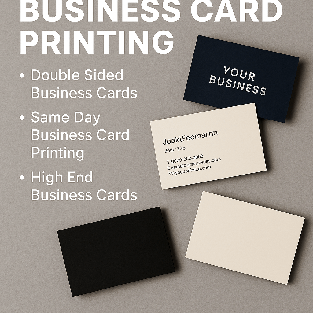 Boost Your Brand with Local Business Card Printing Services
