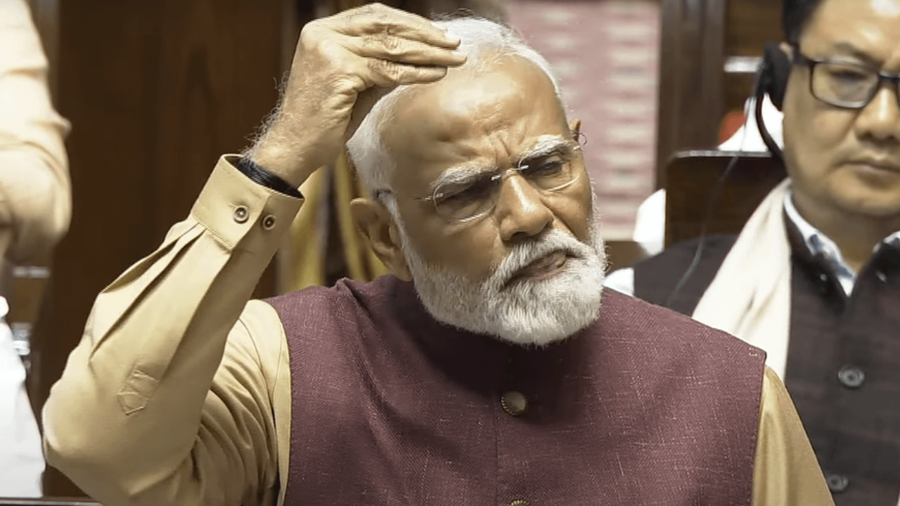 No ‘sheesh mahal, AAP-da’ jibes in PM Modi’s Rajya Sabha speech, focus back on Congress