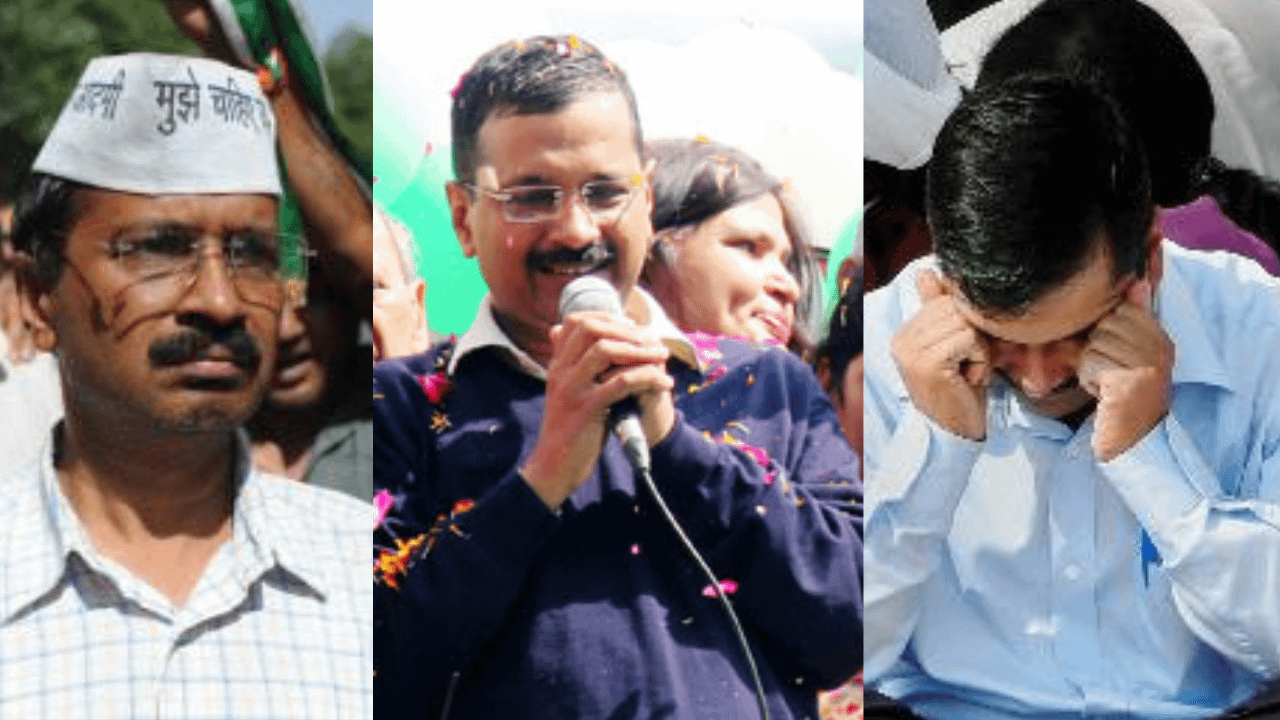 The rise & fall of AAP: How ‘broom’ was swept ‘in and out’ of Delhi