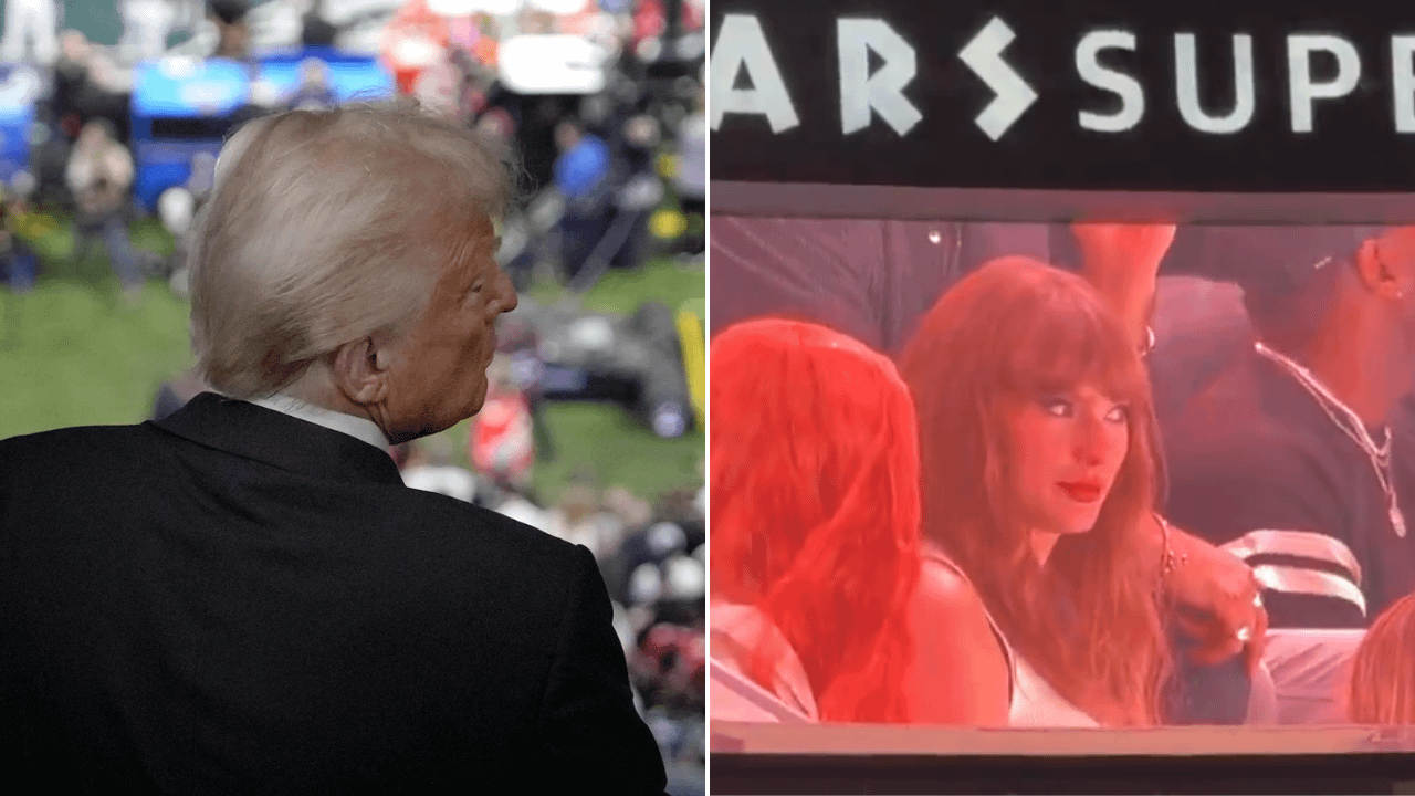 Super Bowl: Trump gets a loud cheer; Taylor Swift gets booed