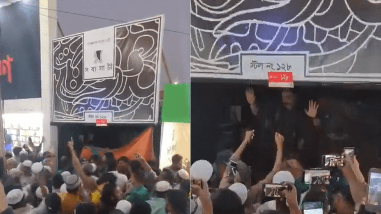 Stall displaying Taslima Nasreen’s book at Bangladesh book fair attacked