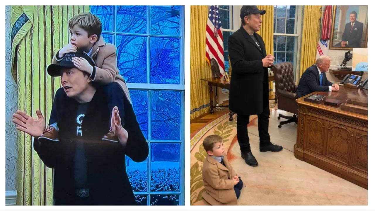 US President Donald Trump introduces Elon Musk’s son X Æ A-Xii: He is a …