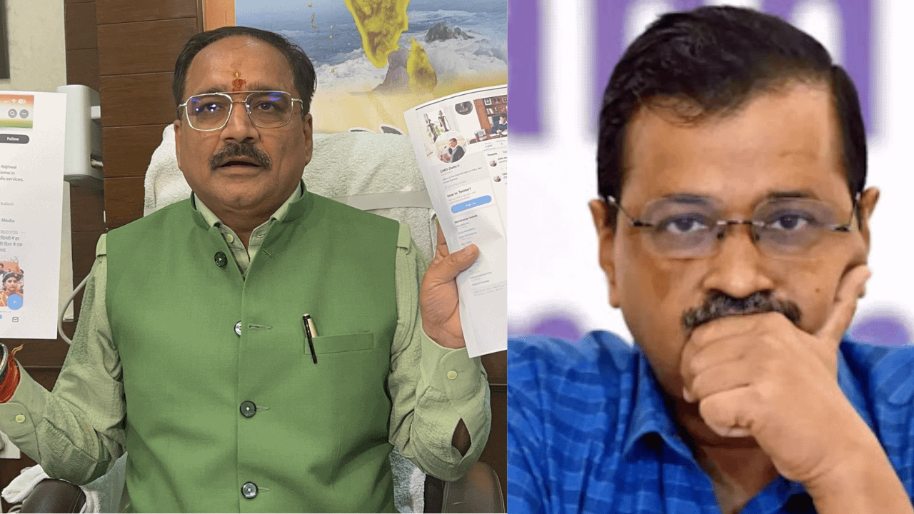 Kejriwal changes X handle name of Delhi CMO; BJP hits back