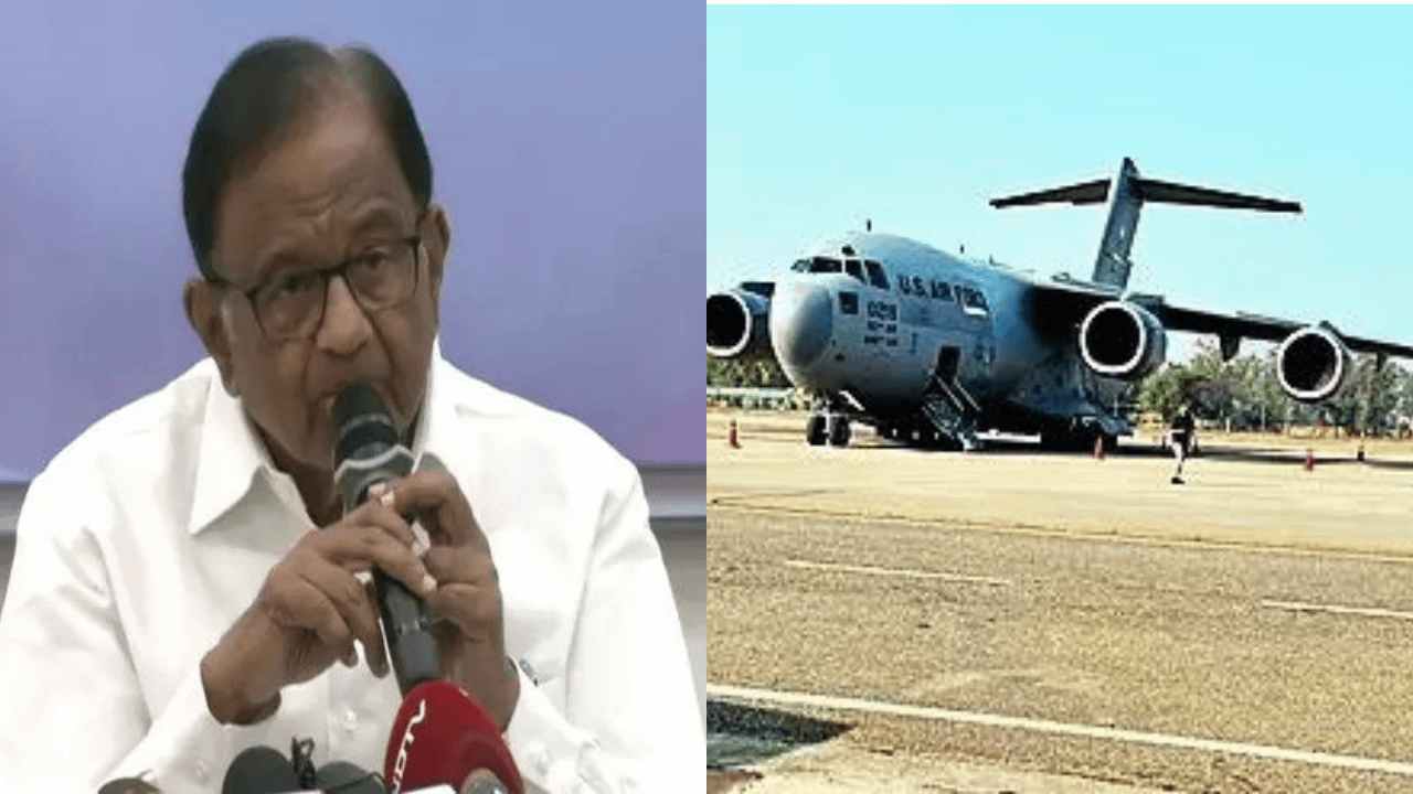 ‘Will deportees be shackled again?’: Chidambaram on 2nd US flight to Amritsar