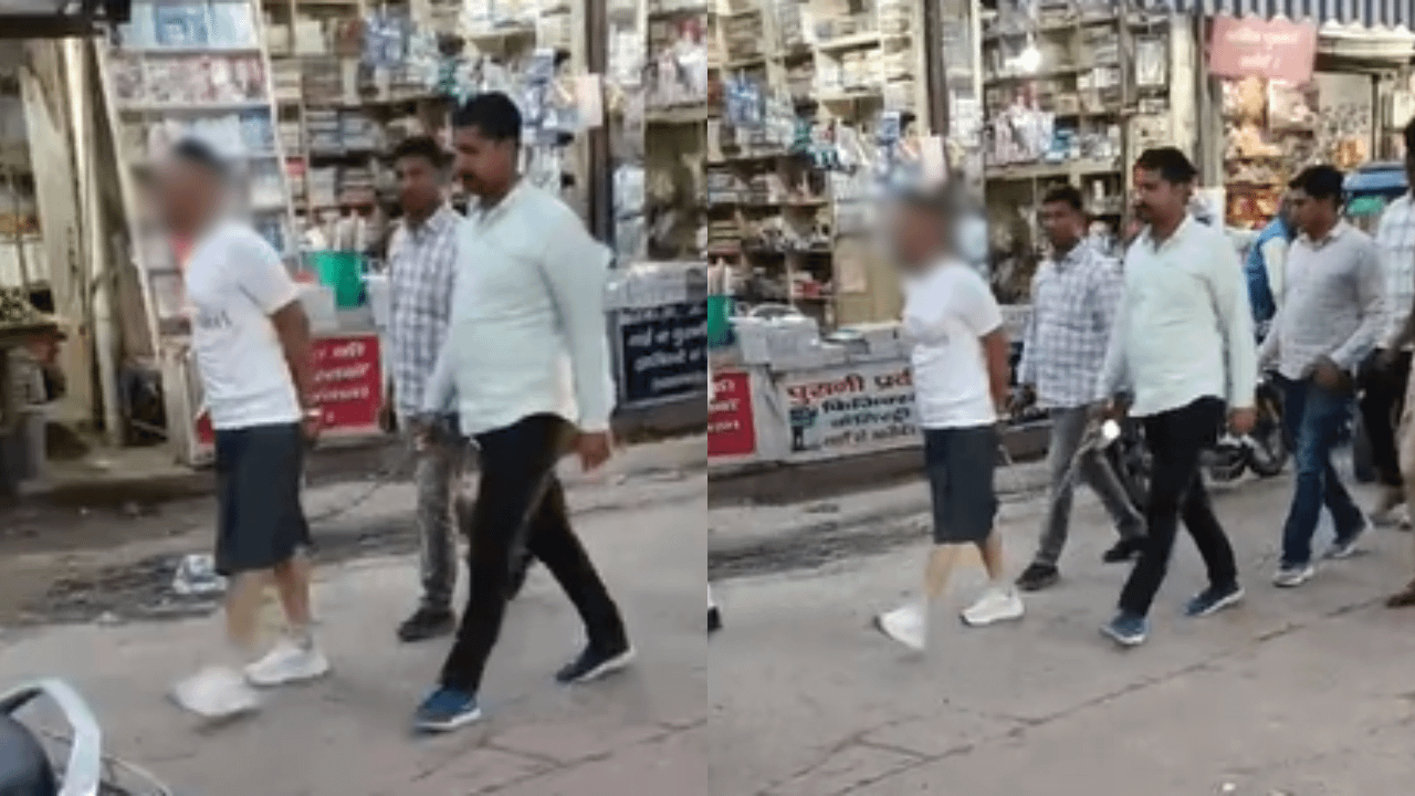 Haryana cops parade extortion accused in skirt, tonsure his head