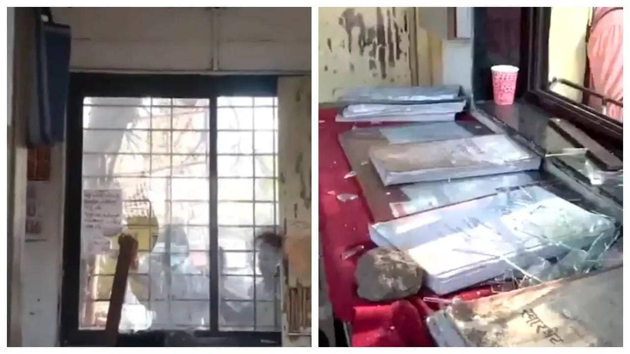 Woman raped inside parked bus in Pune, Sena-UBT leader vandalise bus stop