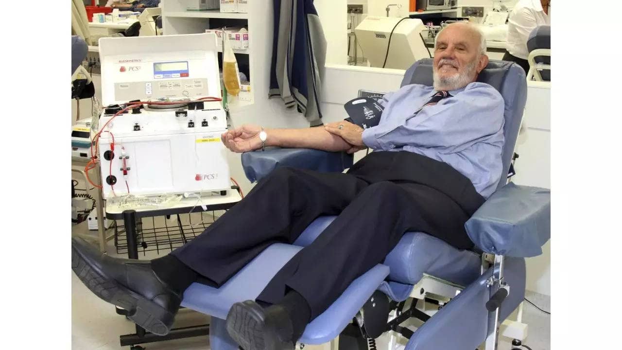 James Harrison, record-holding blood donor who saved 2.4m babies, dies at 88