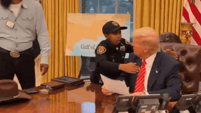Watch: 13-yr-old cancer fighter gives Trump ‘big hug’ after joining secret services