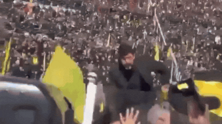Watch: Israeli jets that allegedly killed Nasrallah hover over his funeral gathering