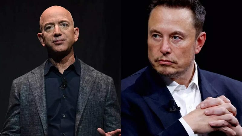 Jeff Bezos responds to Elon Musk congratulatory message with emoji