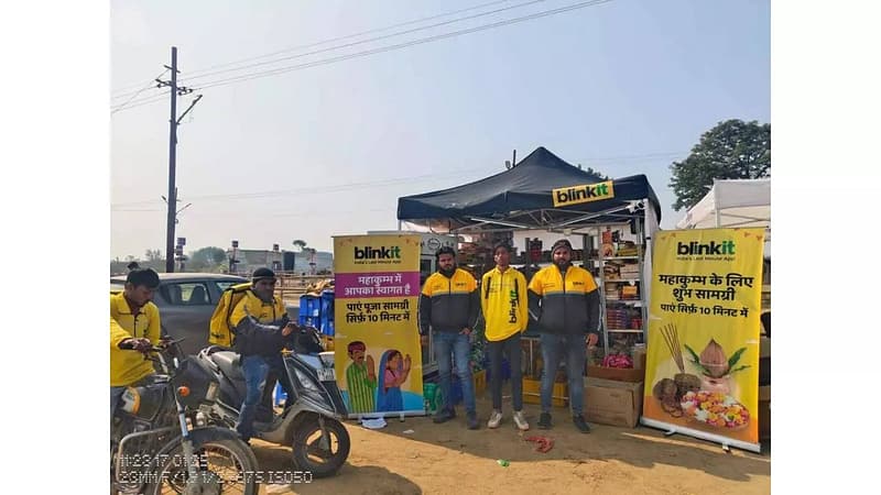 Blinkit takes a ‘Holy Dip’, makes it to Maha Kumbh 2025