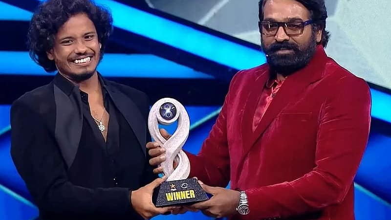 Bigg Boss Tamil 8 winner: Social media influencer and TV anchor Muthukumaran lifts the trophy; wins a prize money of Rs 40 lakh
