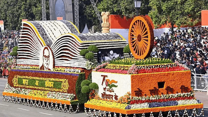 Constitution, its framer Ambedkar at the centre of Republic Day celebrations