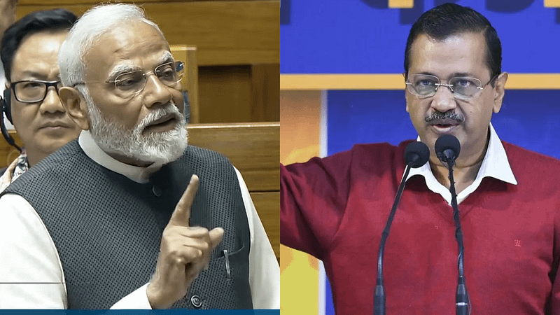 In LS address, PM Modi renews ‘sheesh mahal, AAP-da’ attack on Kejriwal