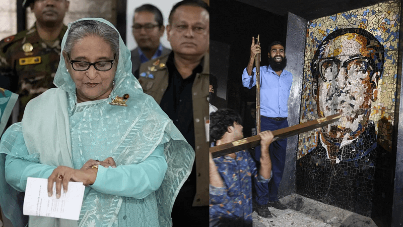 ‘History takes its revenge’: Sheikh Hasina after mob vandalises father’s house