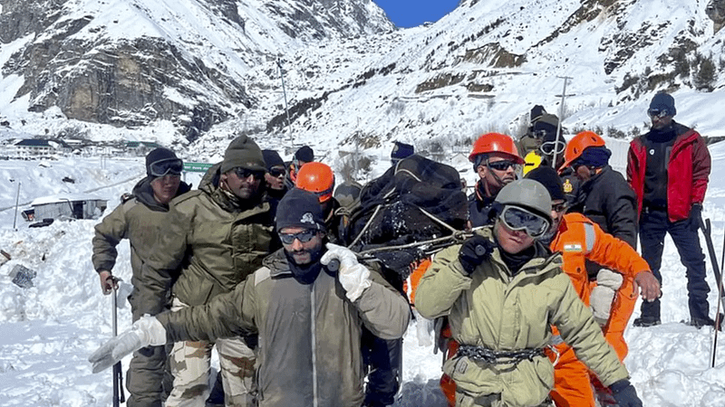 U’khand avalanche: Rescue ops end after 2 days; 46 workers saved, 8 dead