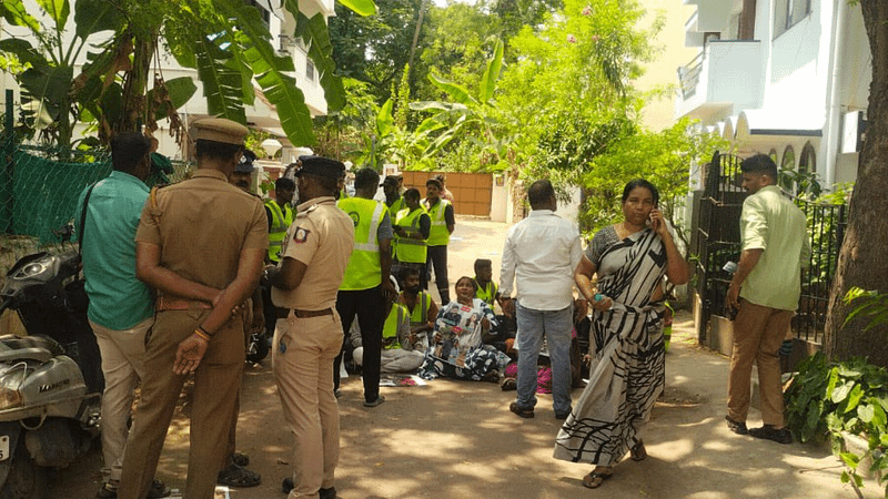 Mob in janitor uniform storms Chennai YouTuber’s home, dumps human excreta