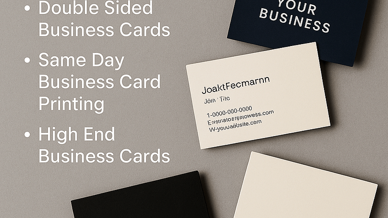 Boost Your Brand with Local Business Card Printing Services